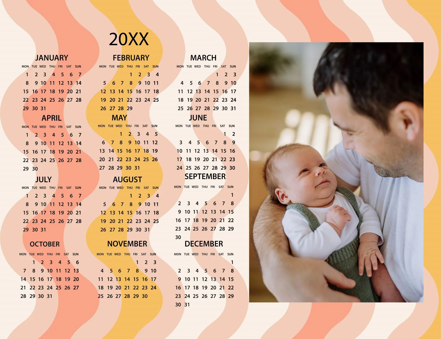 12x18" (30x45cm) Sticky Calendar - Image 4