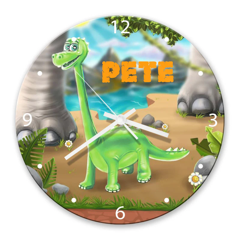 Dinosaur Glass Clock - Image 2