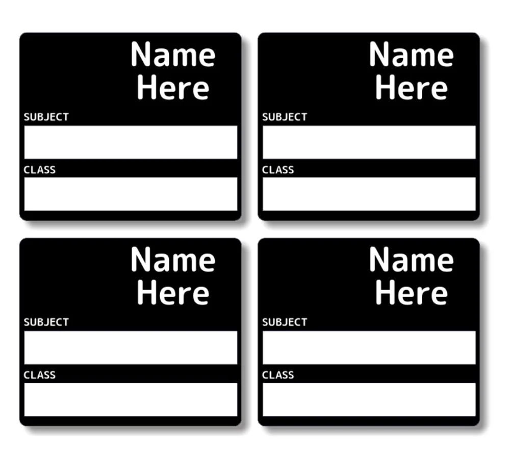 Single Colour - School Book Label (Pack of 16)