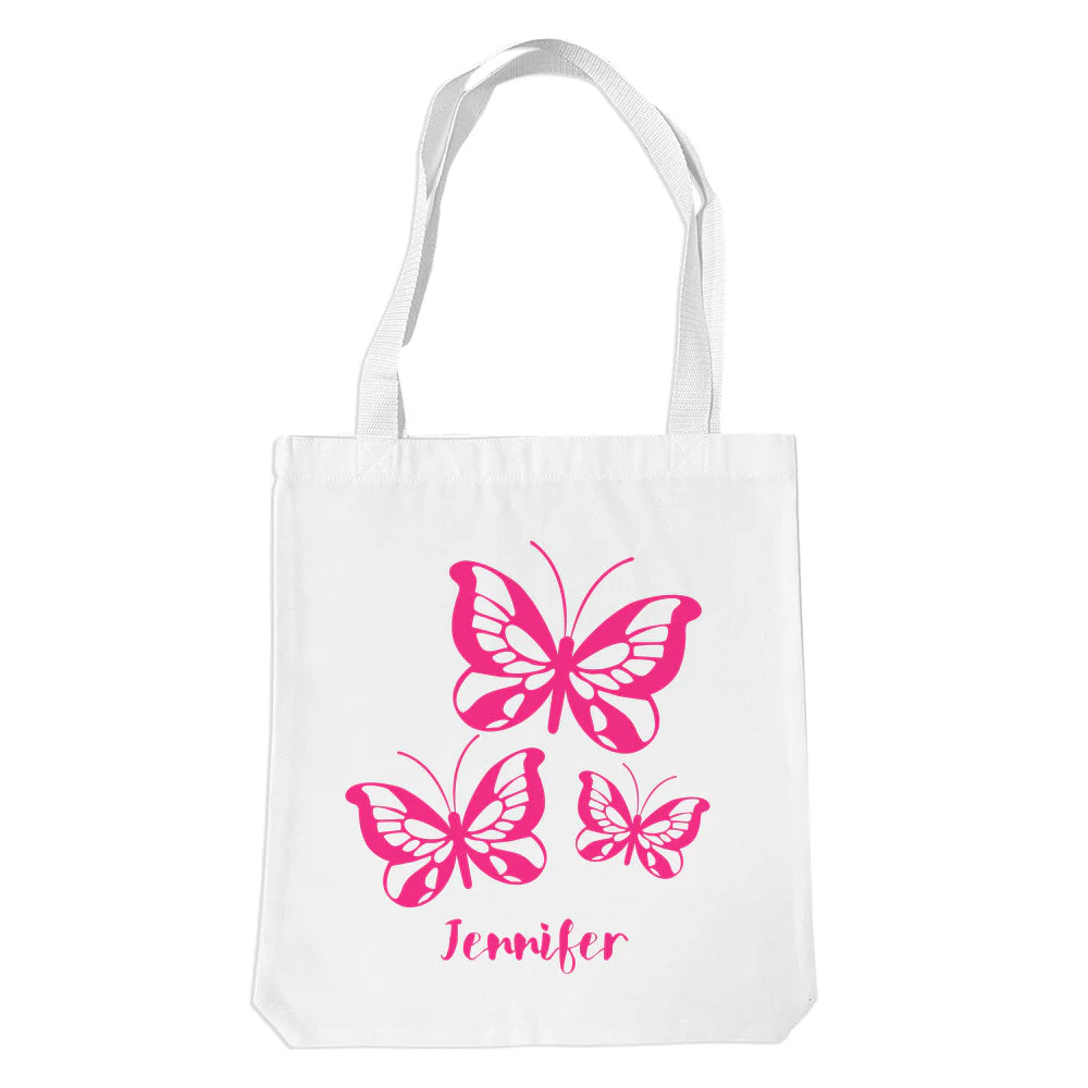 Butterflies White Premium Tote Bag