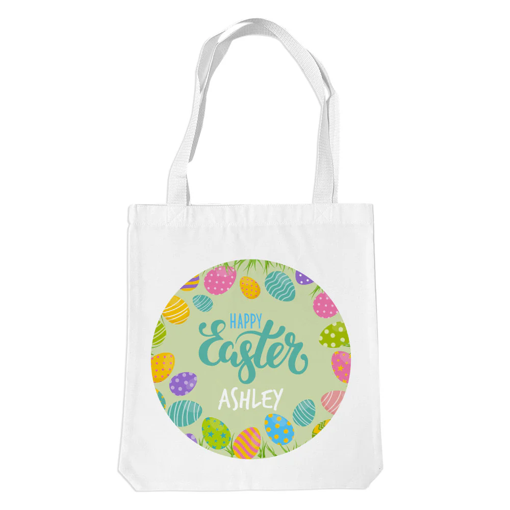 Easter Hunt White Premium Tote Bag
