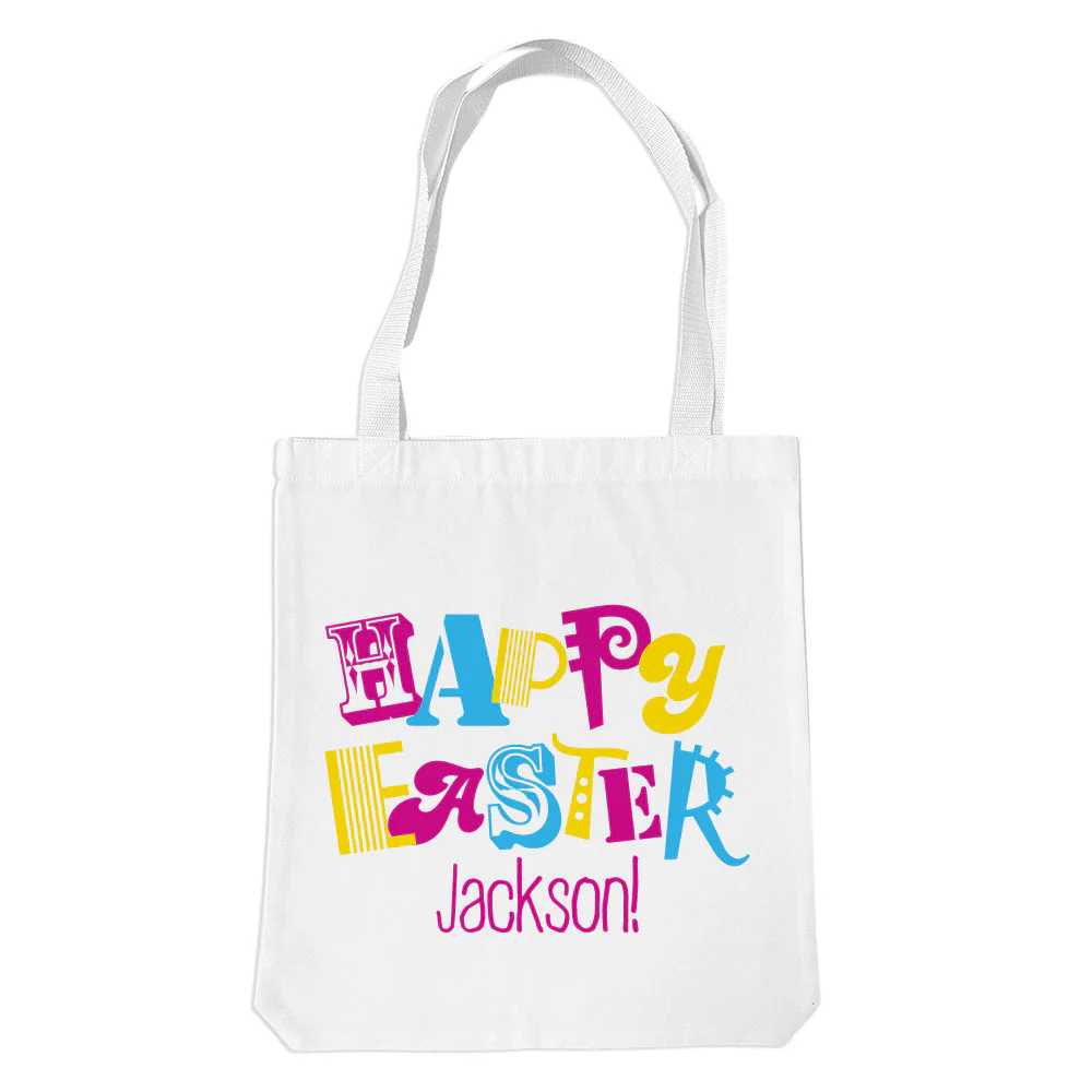 Happy Easter White Premium Tote Bag