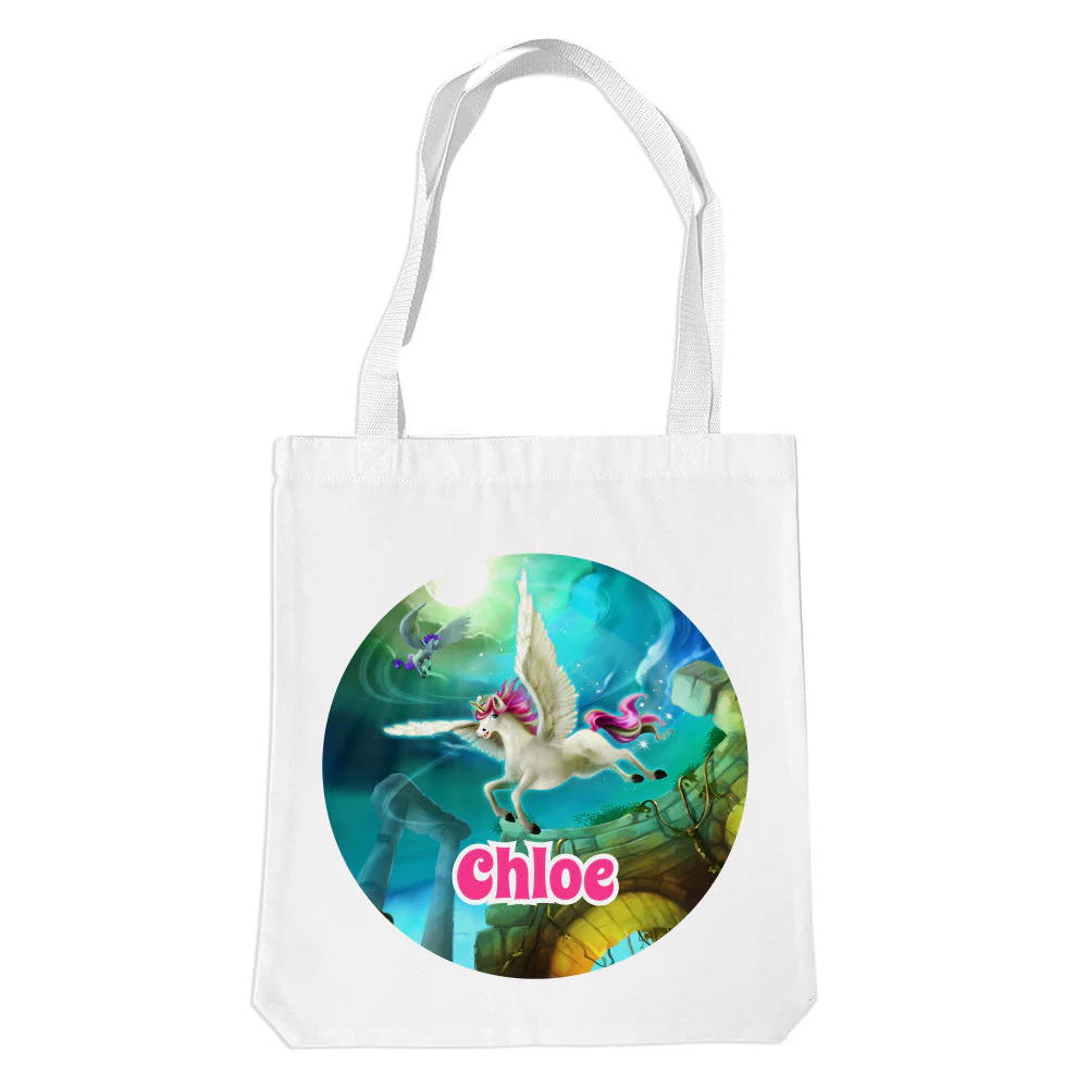 Magical Unicorn White Premium Tote Bag