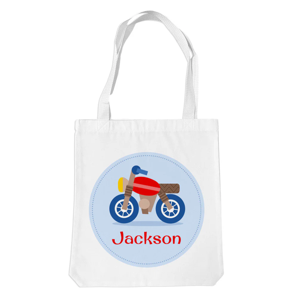 Motorbike White Premium Tote Bag