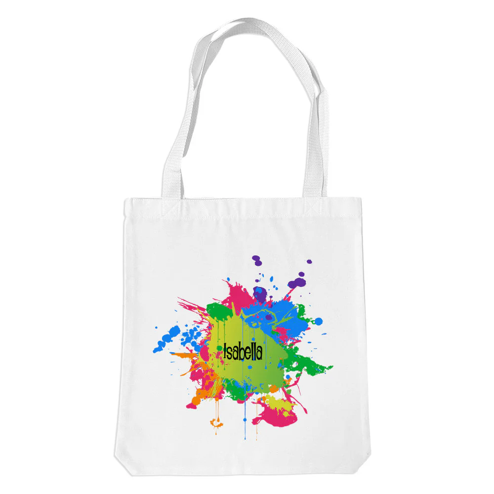 Splatter White Premium Tote Bag