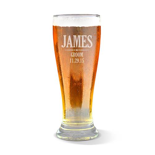 Groom Design Premium 425ml Beer Glass