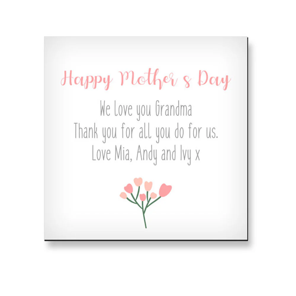 Flexi Magnet - Square - 4x4" (10x10cm) Mother's Day