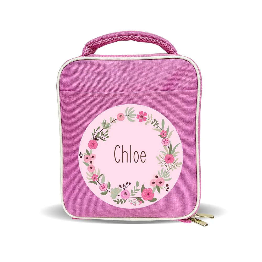 Flower Wreath Insulated Lunch Bag - Image 2
