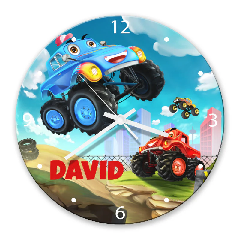 Monster Truck Glass Clock - Image 2