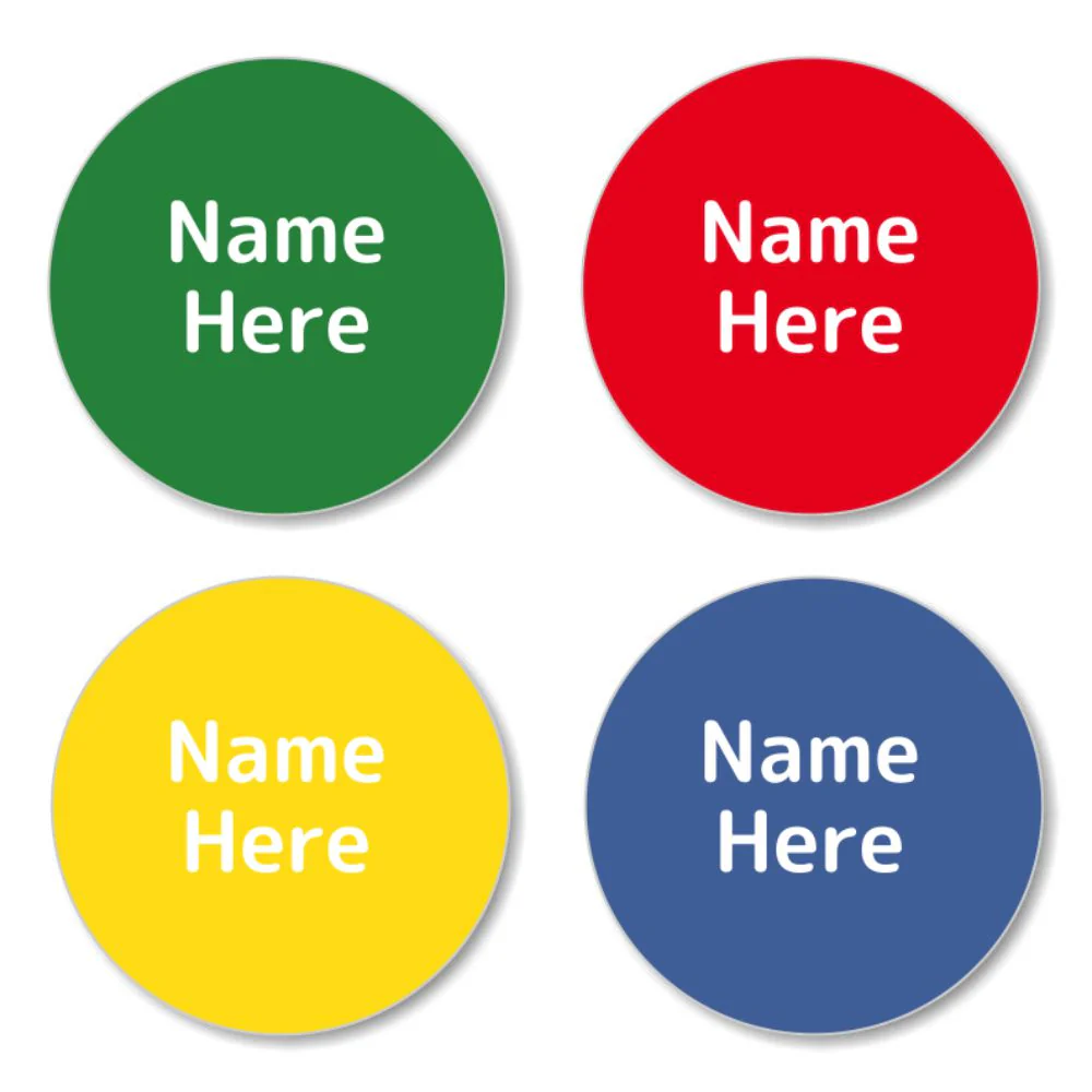 Multi Colour - Classic Round Label (Pack of 30)