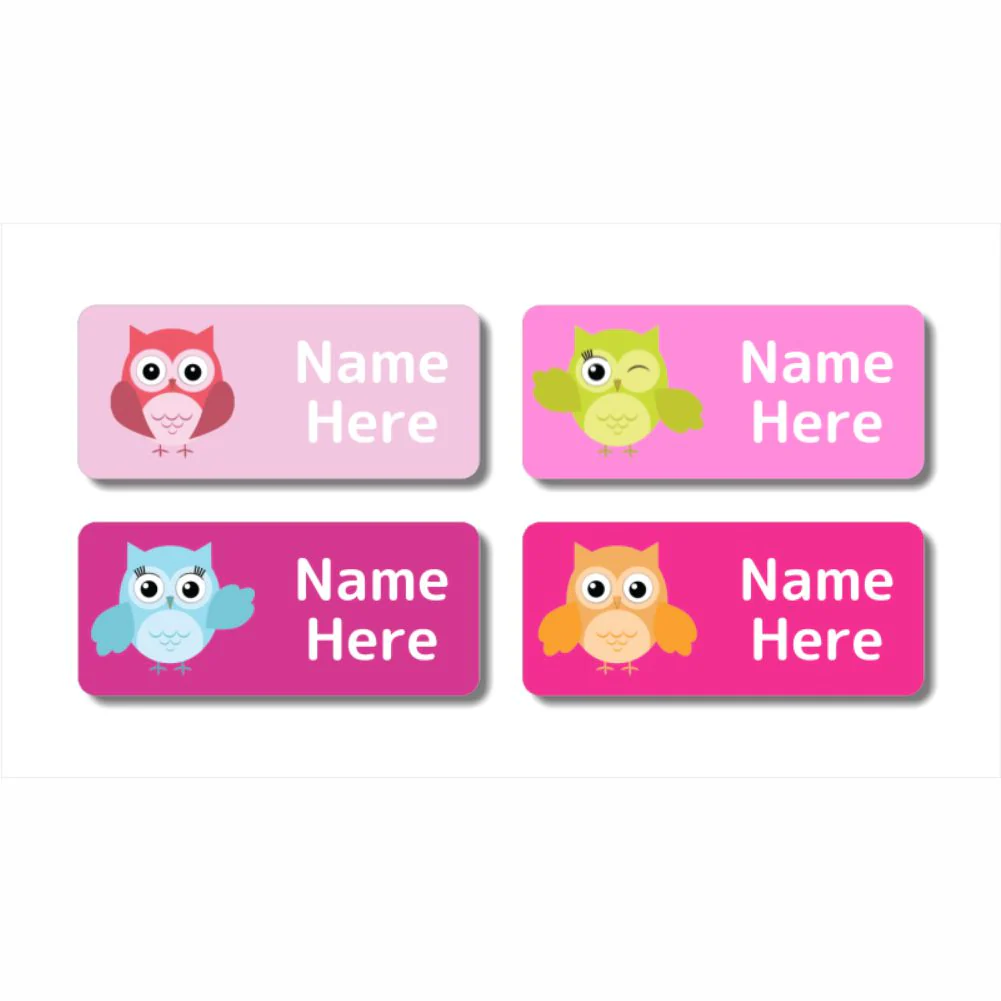 Ninja Rectangle Name Labels (Pack of 32)
