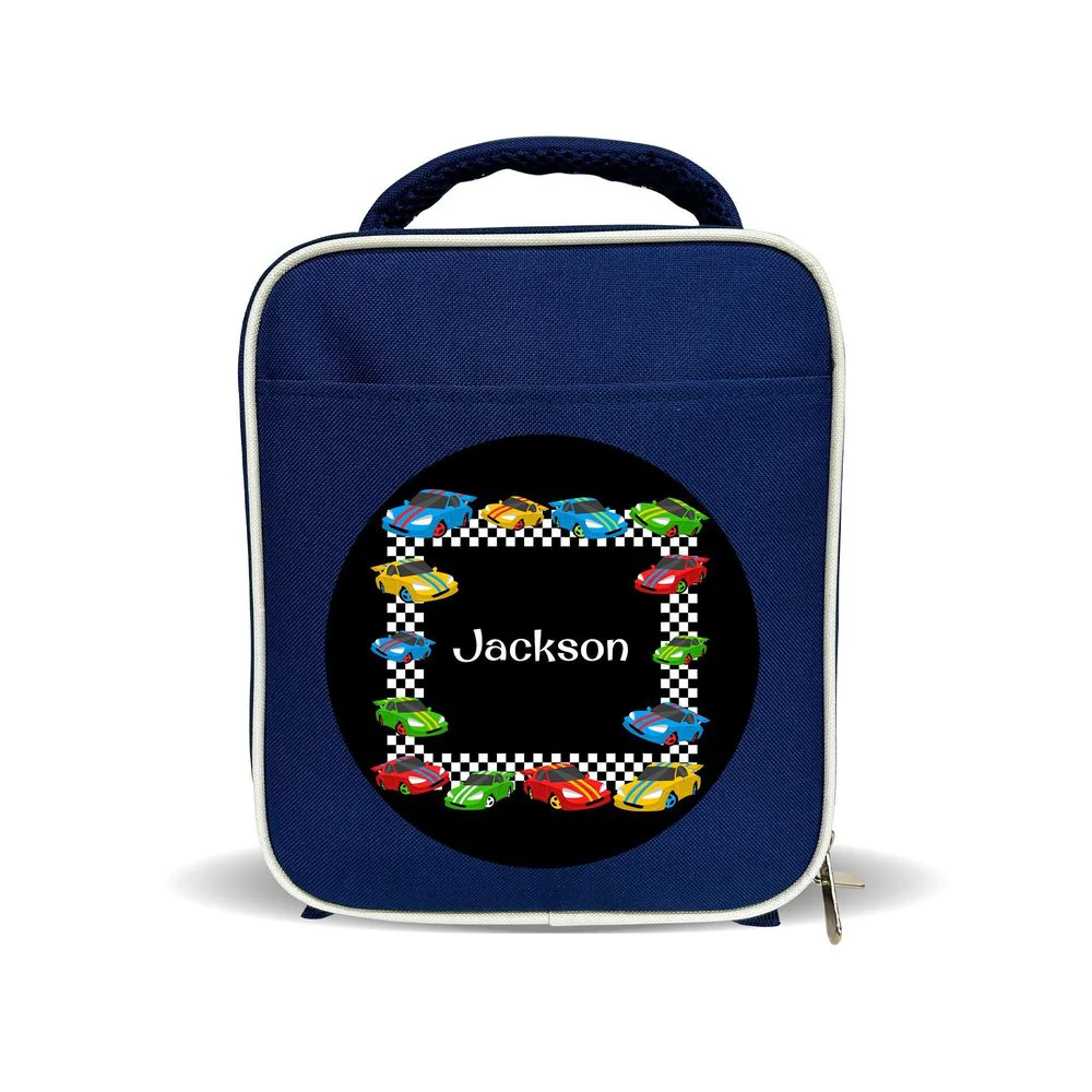 Race Cars Insulated Lunch Bag