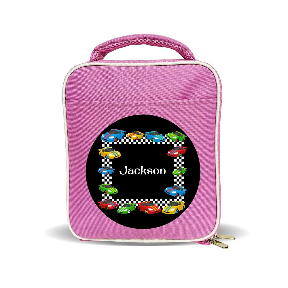 Race Cars Insulated Lunch Bag - Image 2