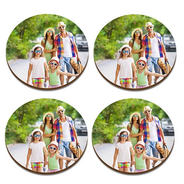 Round Photo Coaster (Set of 4)