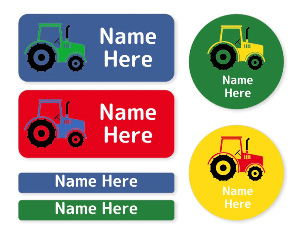 Tractor  -  Mixed Name Label Pack - Image 2