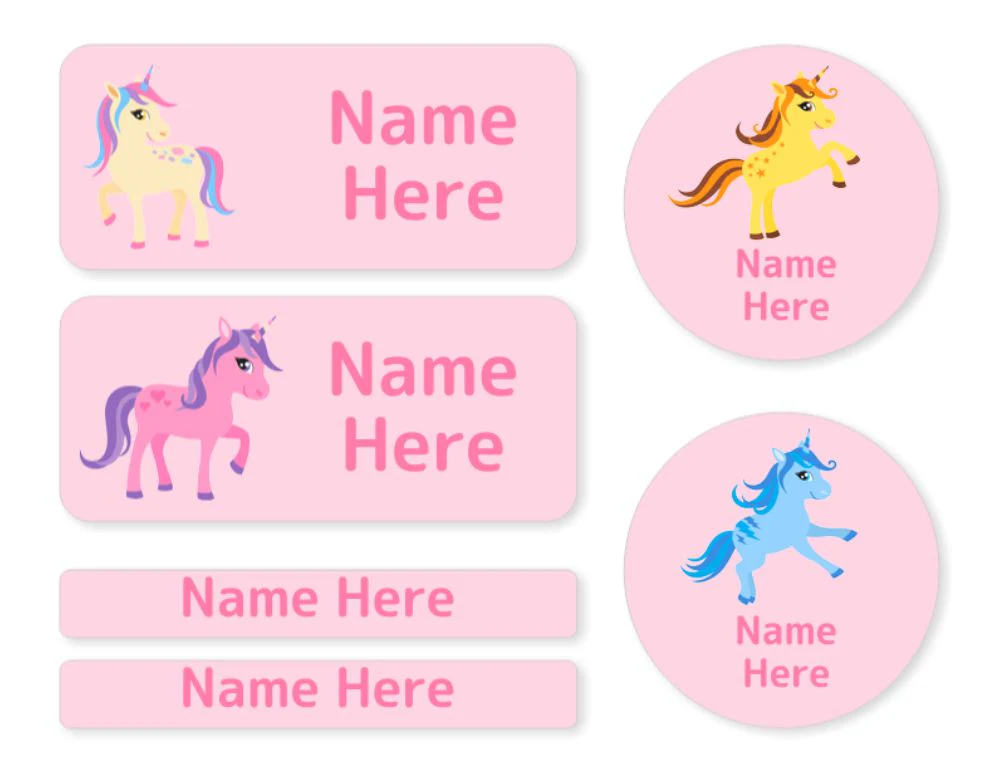 Unicorn - Mixed Name Label Pack - Image 2