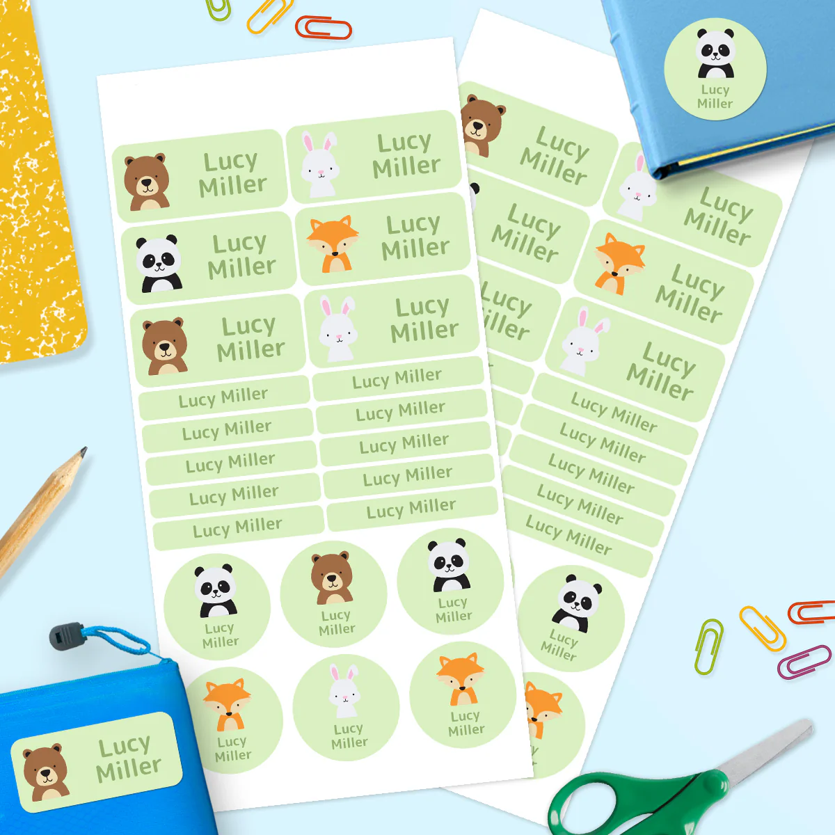 Woodland Animals - Mixed Name Label Pack