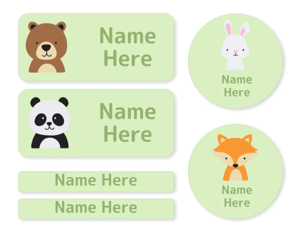 Woodland Animals - Mixed Name Label Pack - Image 2